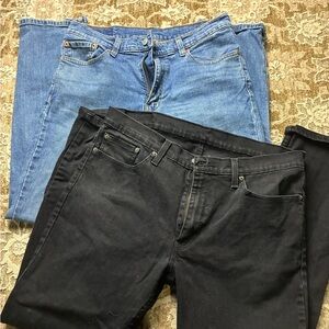 👖 Levi’s Bundle – Blue & Black 511 Slim Fit Jeans (W34 & W36)